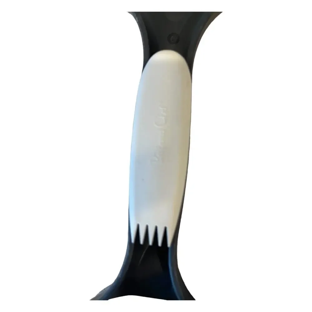Pampered Chef Baker's Roller, Double Sided w Cleaning Tool, Gray & White #1485